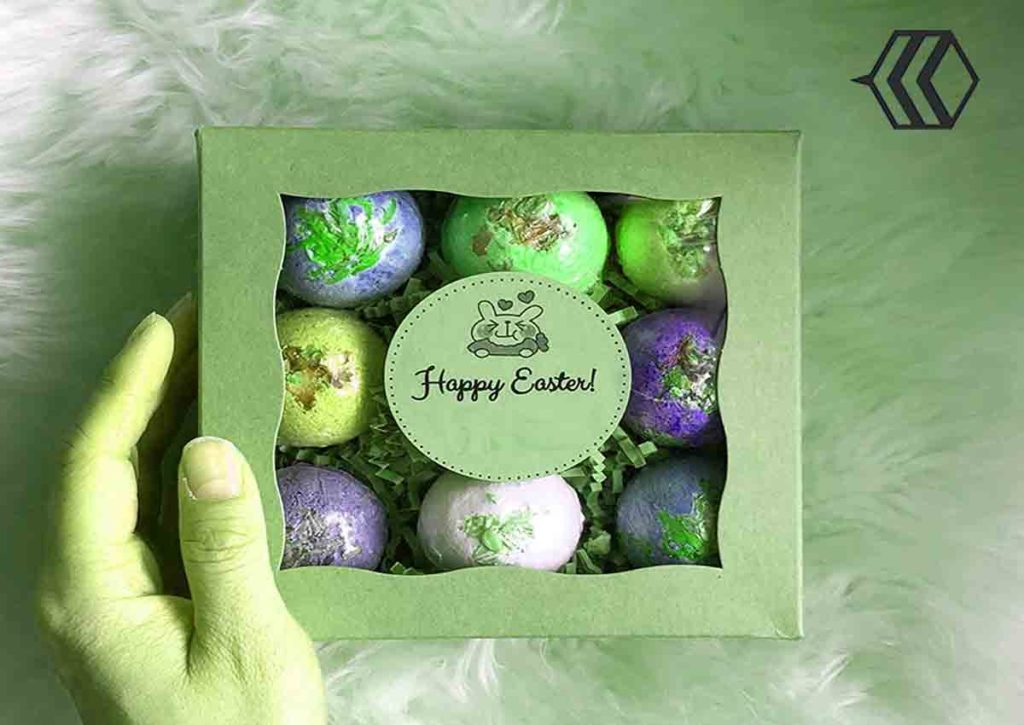 Custom Printed Bath Bomb Boxes For Easter