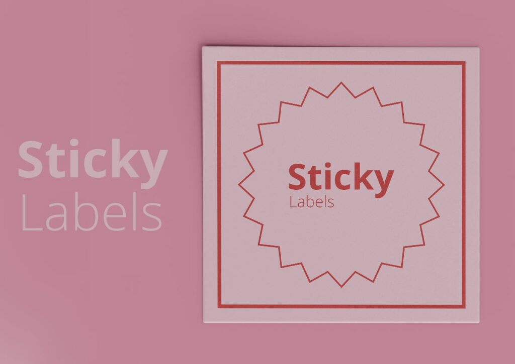 Printed Sticky Labels UK