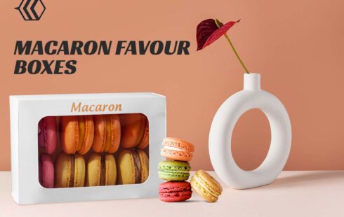 macaron favour boxes