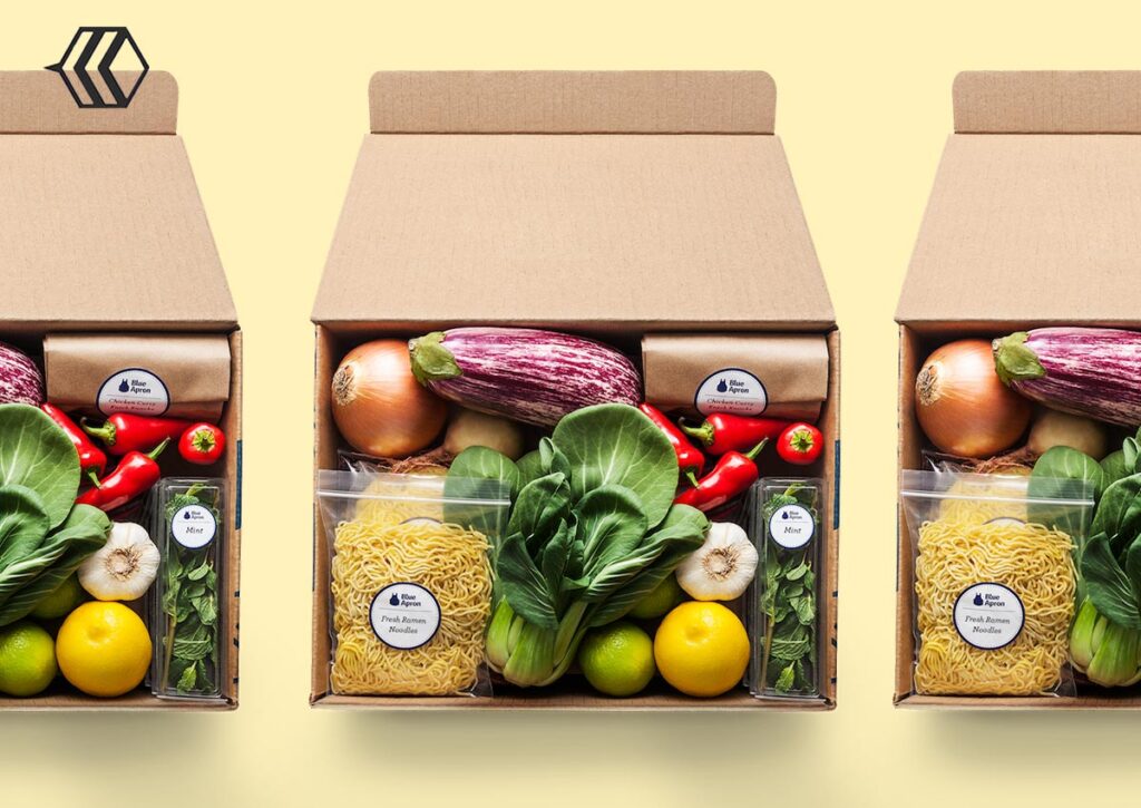 Food boxes for retail shop