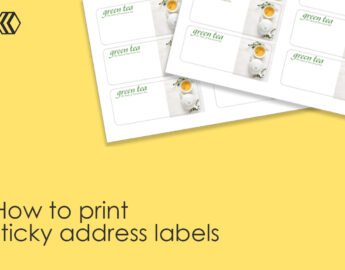 how to print sticky address labels