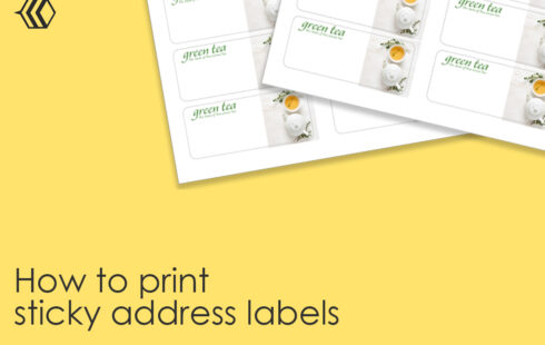 how to print sticky address labels