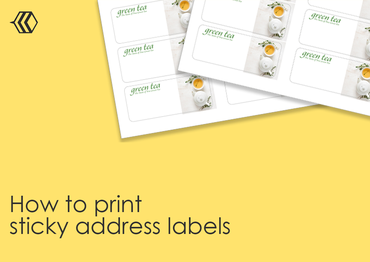 how to print sticky address labels