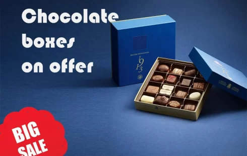 chocolate boxes on offer