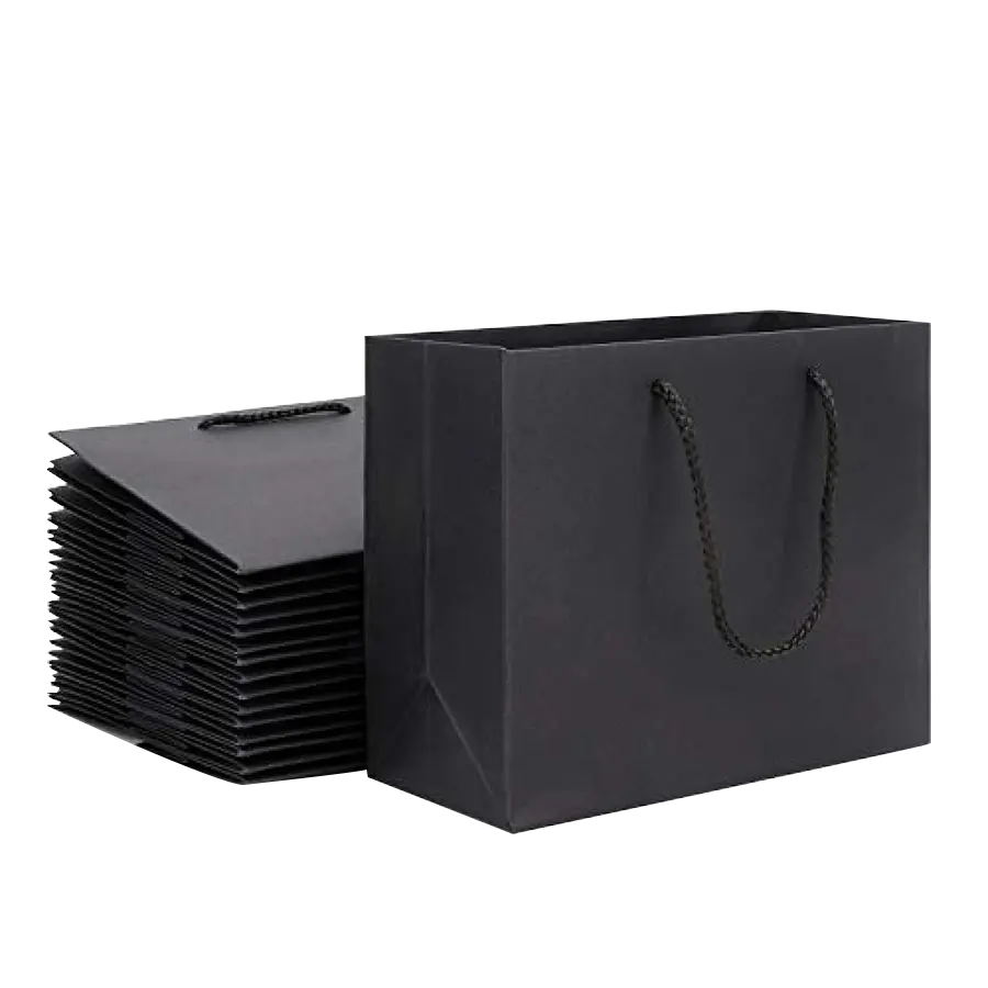 black kraft bags