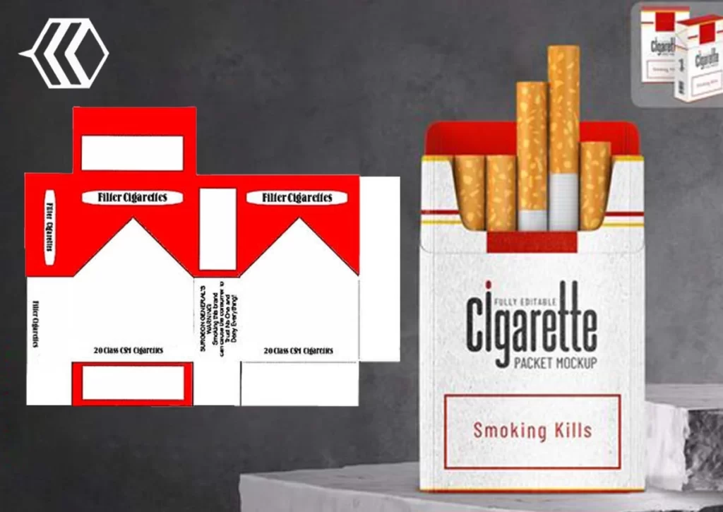 cigarette package template