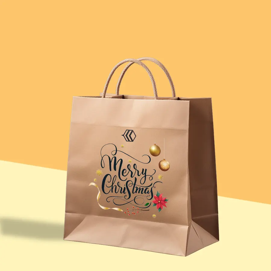 kraft Christmas Gift Bags
