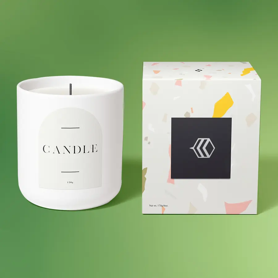 White Candle Boxes
