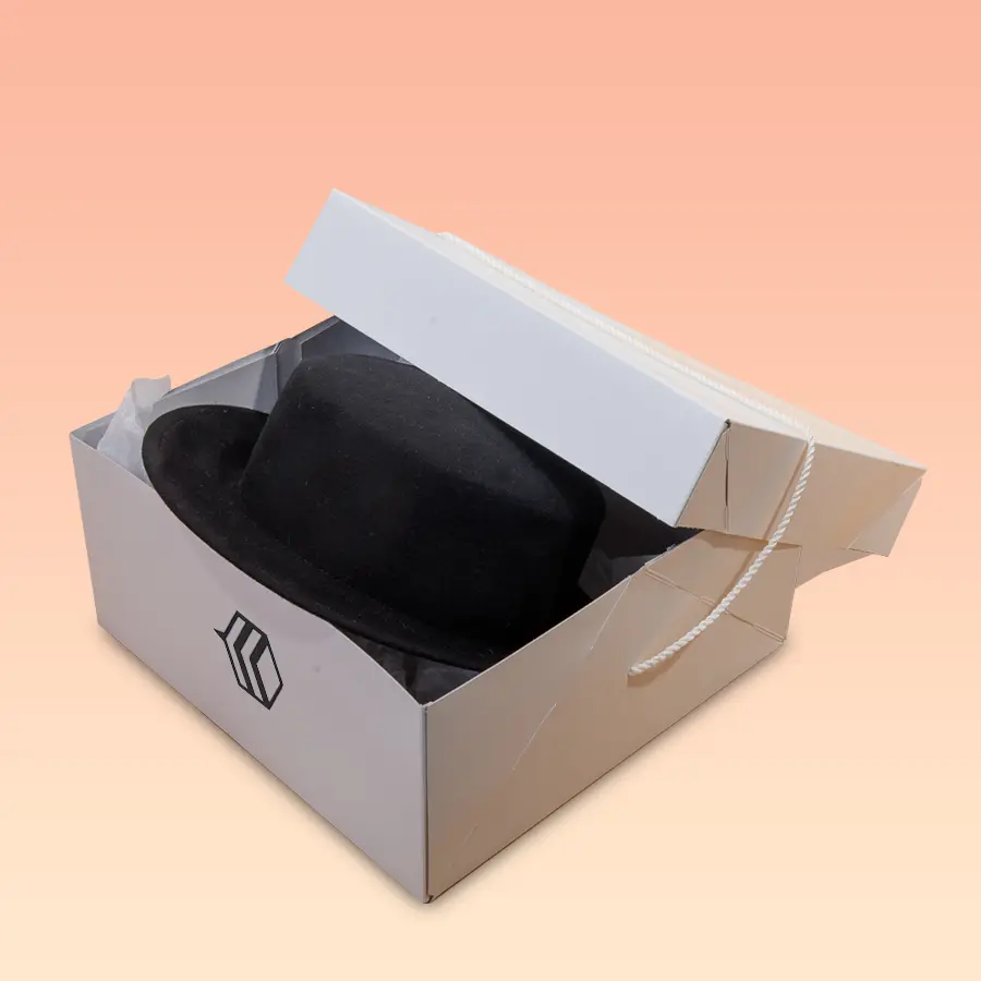 square hat boxes with lids