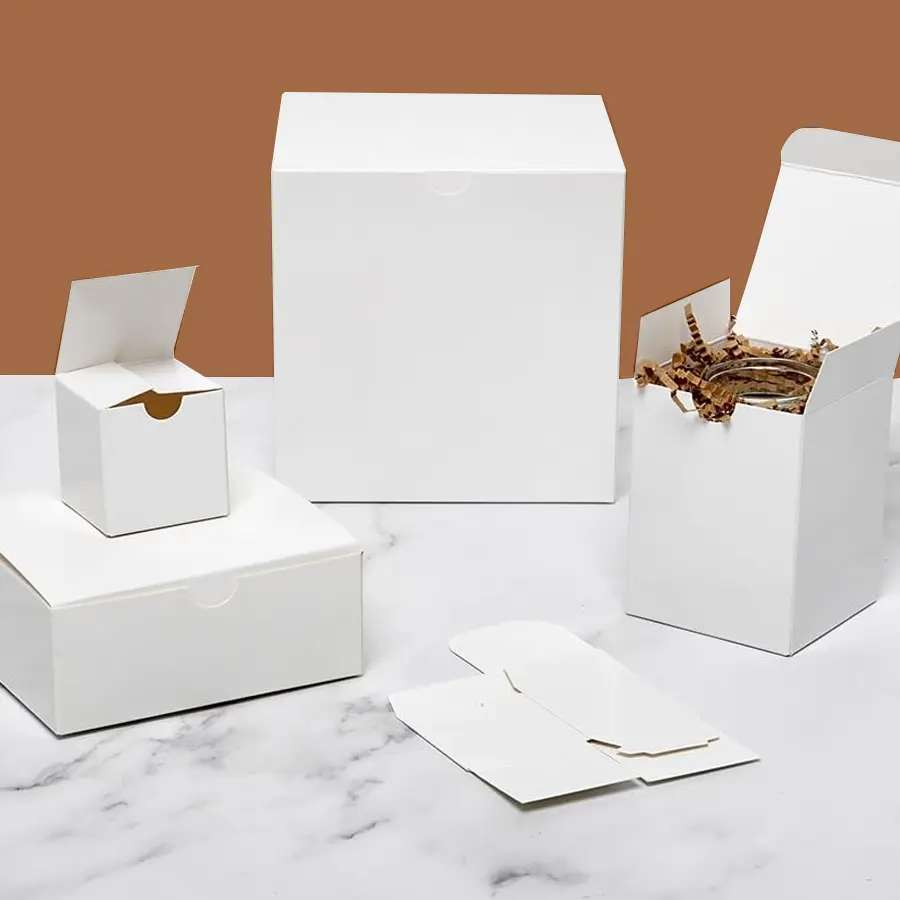 white cardboard packaging