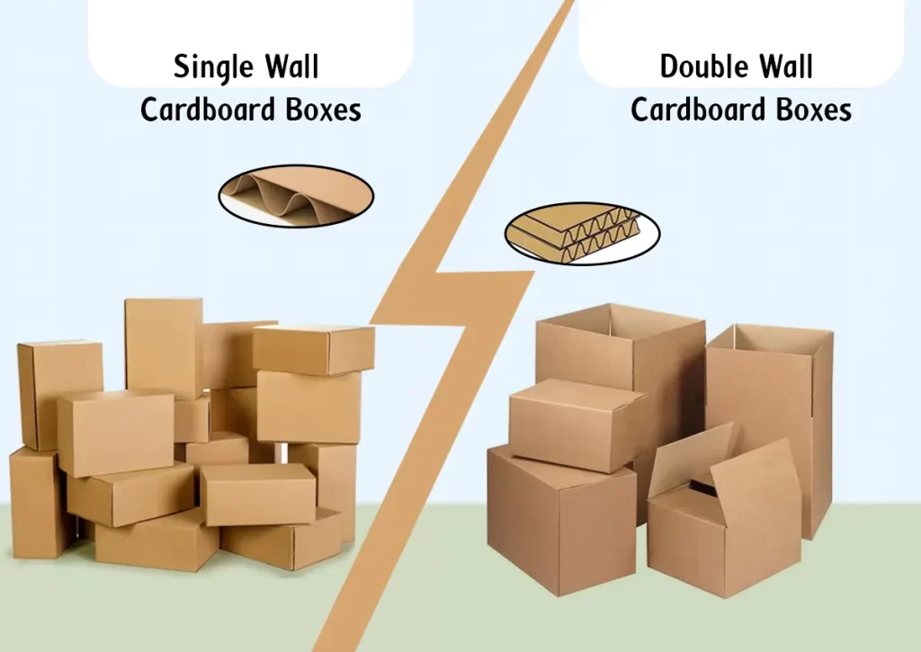 Single wall Cardboard Boxes vs Double Wall Cardboard Boxes