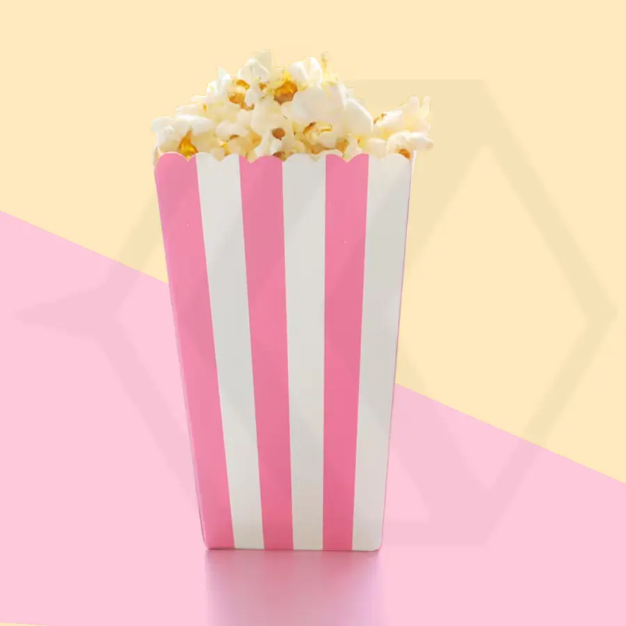 Pink Popcorn Boxes