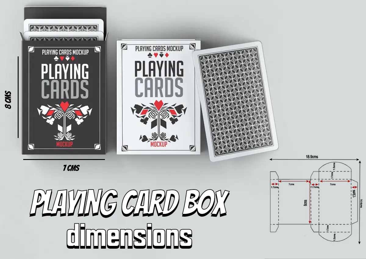 playing card box dimensions