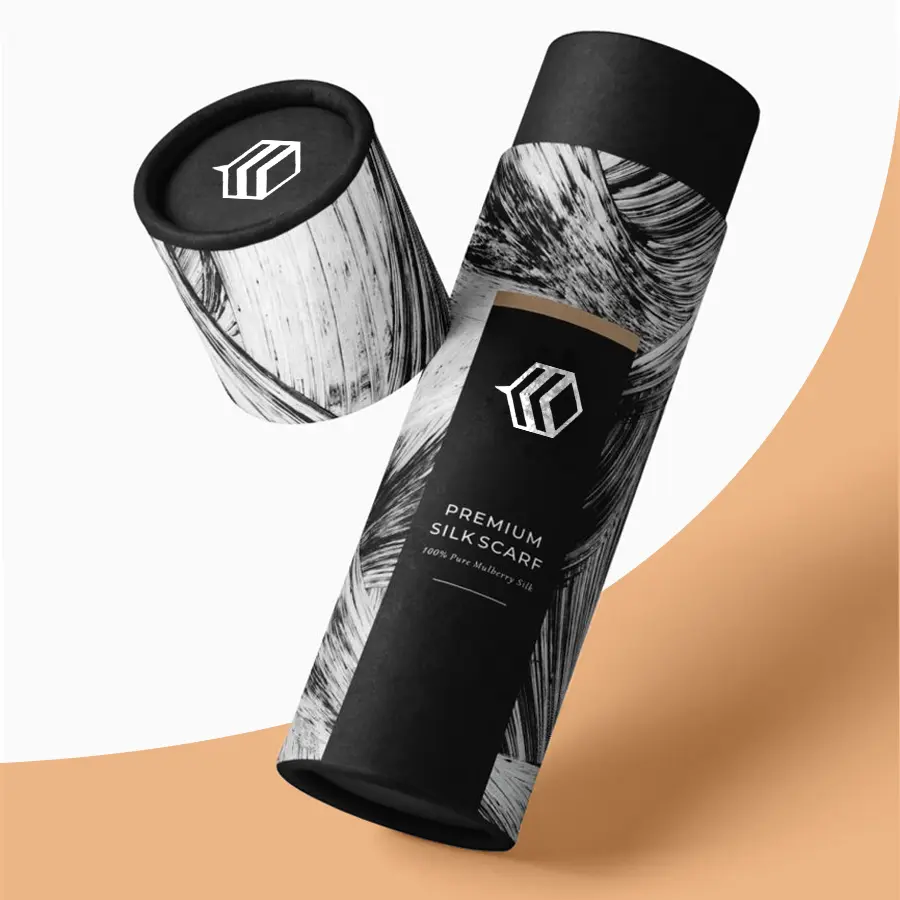 black packaging tube