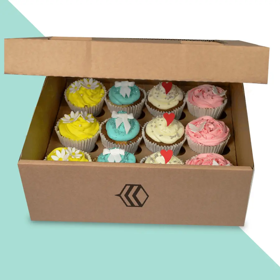 corrugated cupcake boxes 24