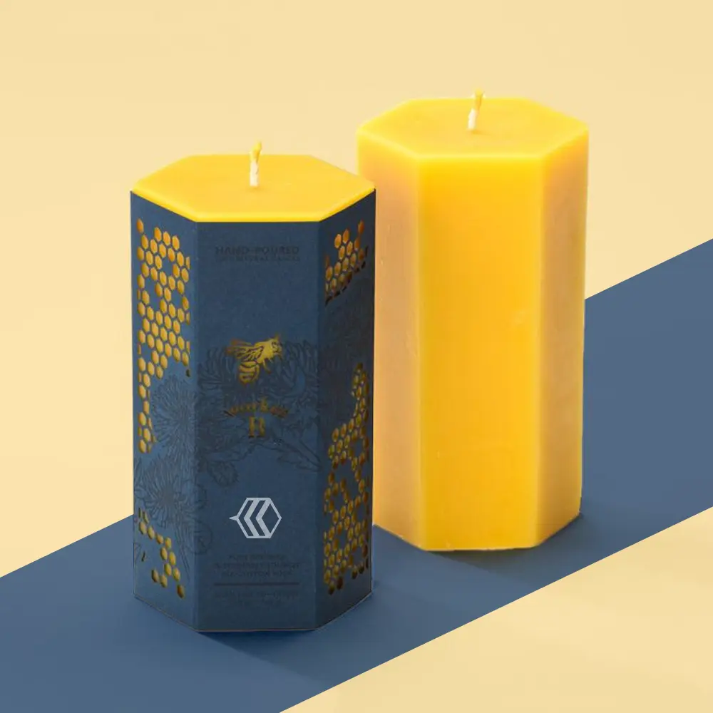 pillar candle box packaging uk