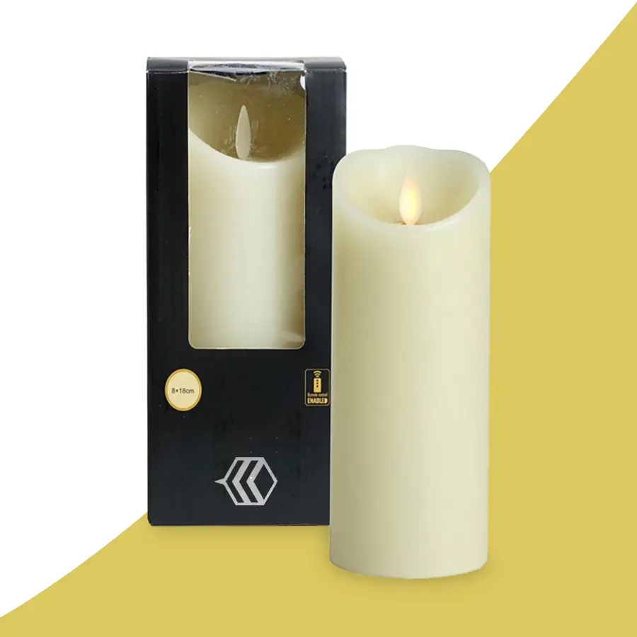 pillar candle packaging