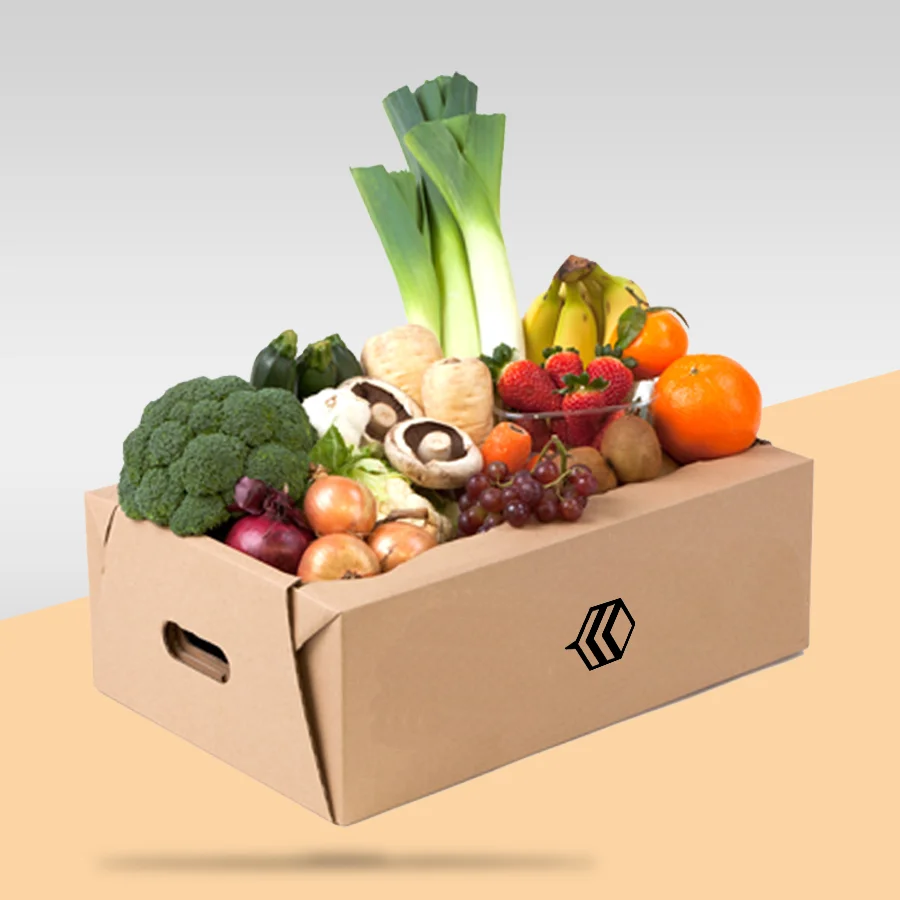 Custom vegetable cardboard boxes