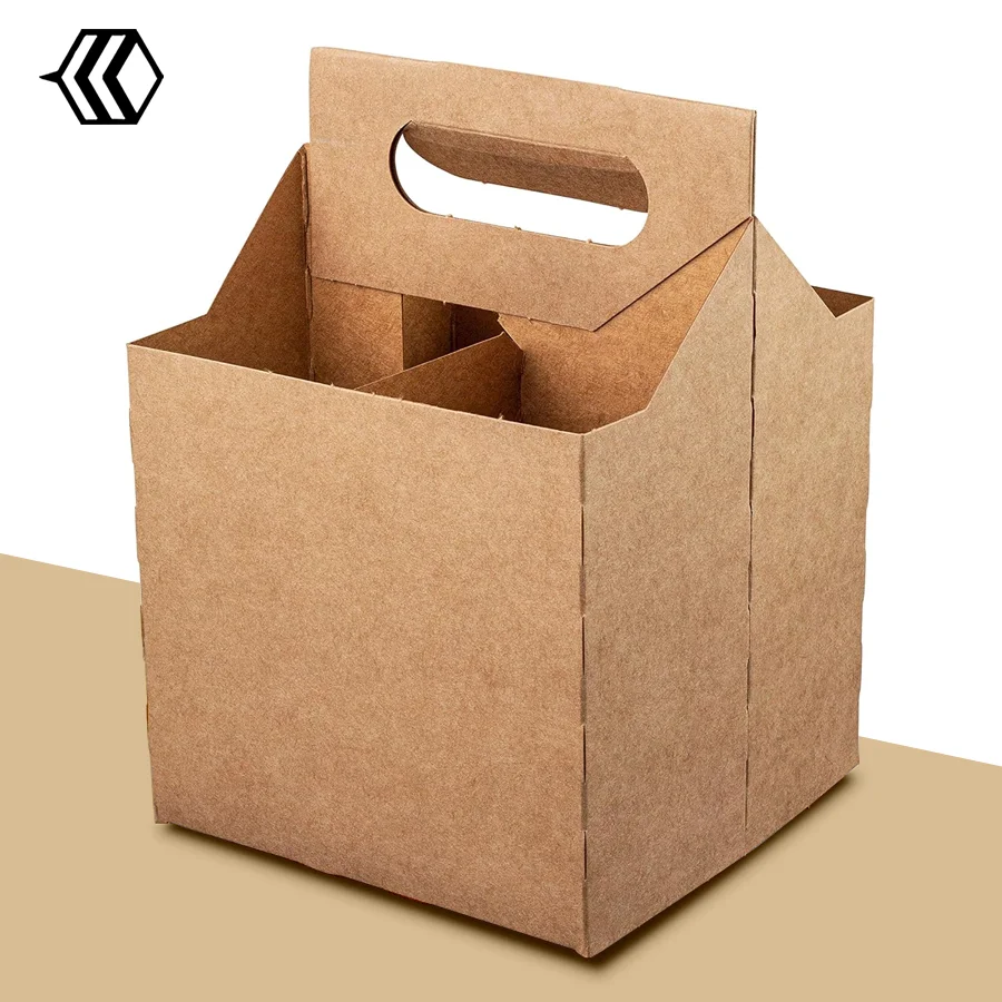 4 bottle cardboard carrier