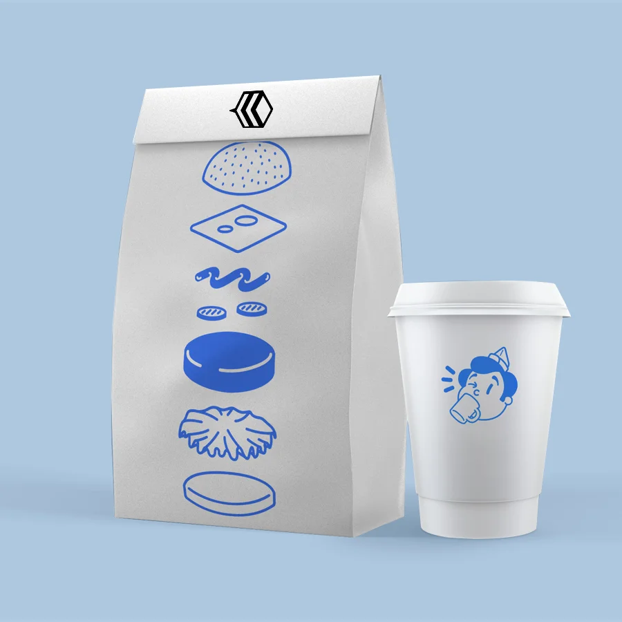 Blue Food Packaging