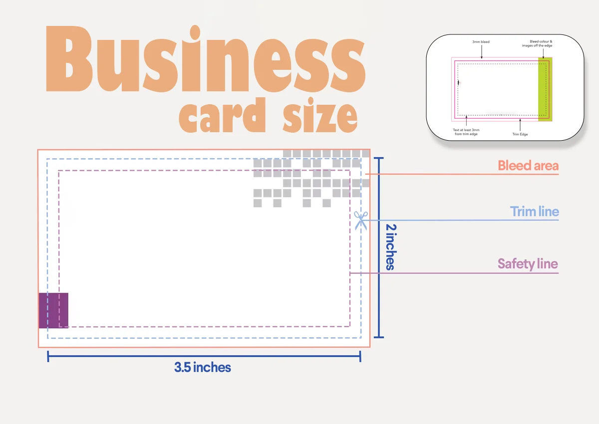 business card size