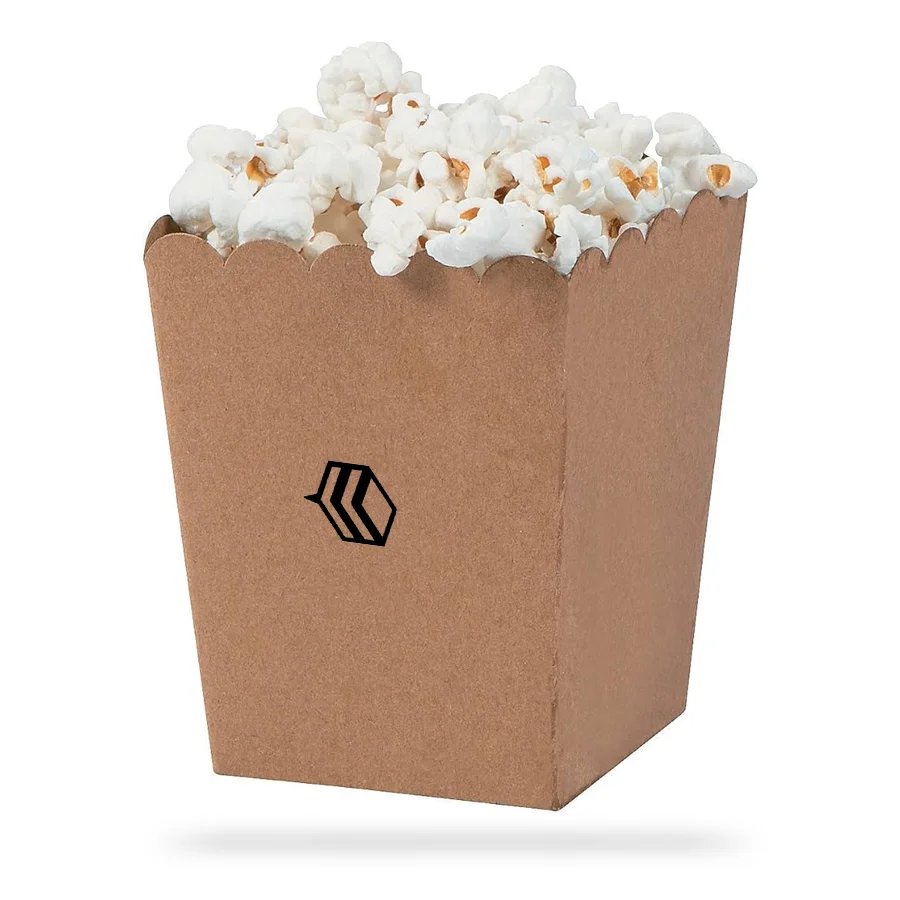 kraft paper popcorn boxes