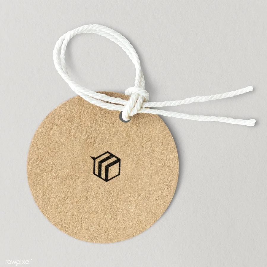 clothing round hang tags