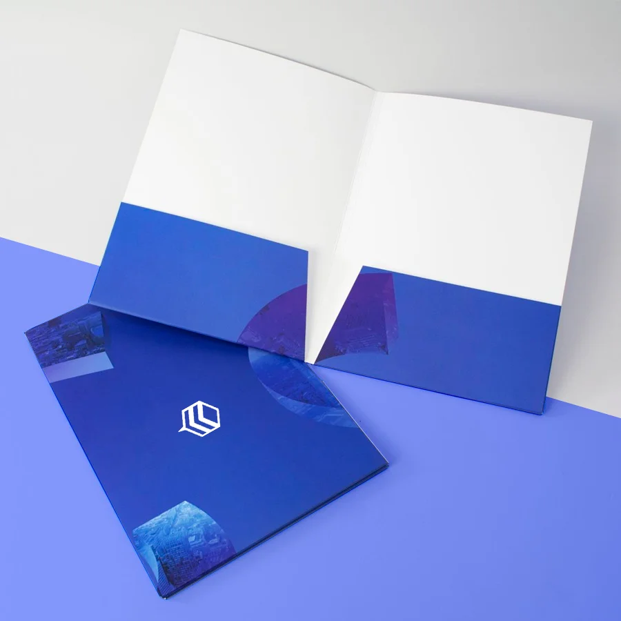 printed presentation folders with pockets