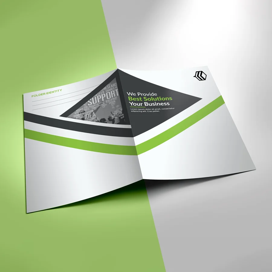 Custom corporate folders