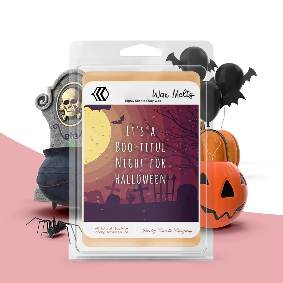 halloween wax melt bister packaging