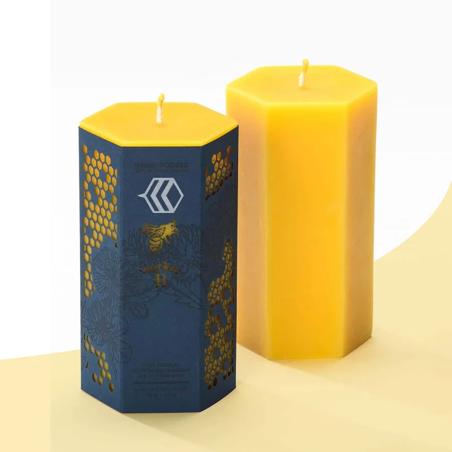 hexagon candle packaging