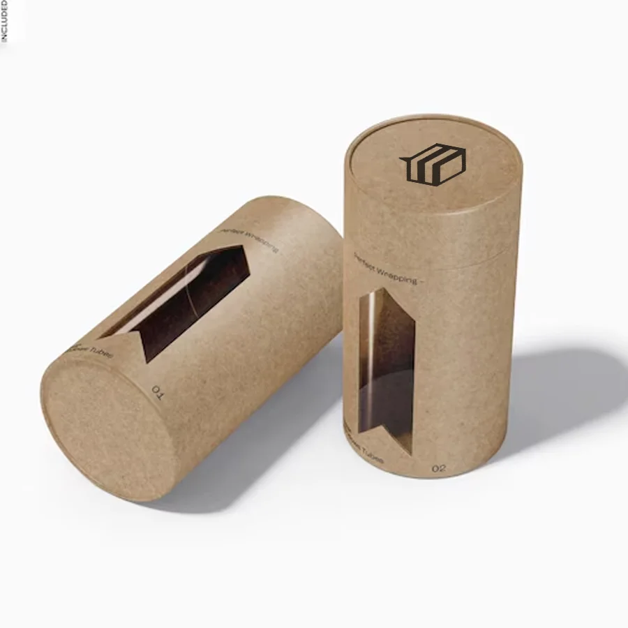 paper tube packaging with window