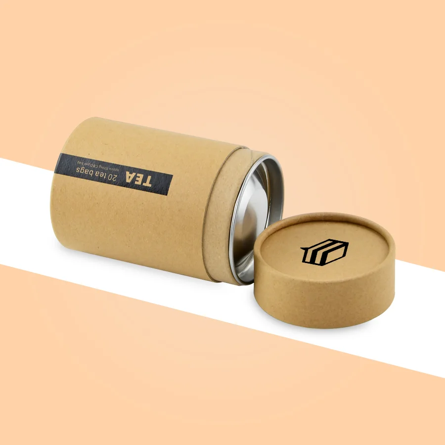 cardboard tube tea packaging