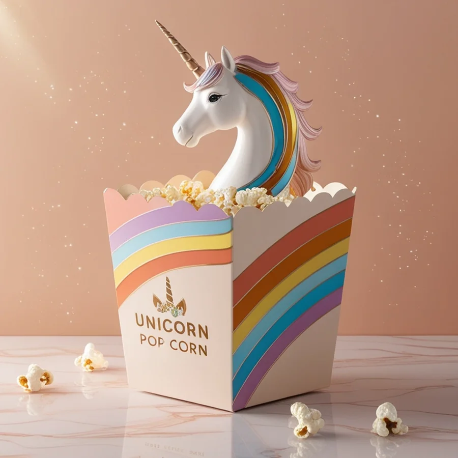 unicorn popcorn box