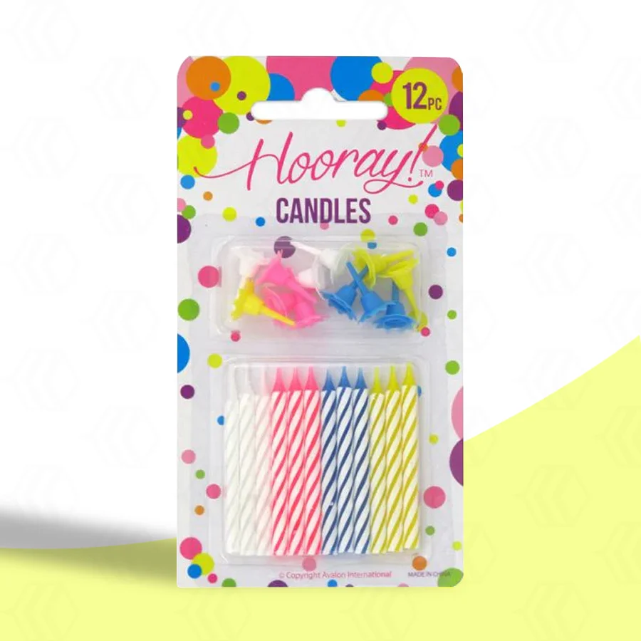 Custom birthday candle packaging