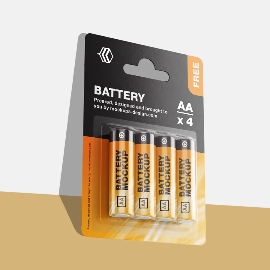 battery blister card packaging