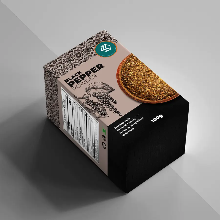 black pepper packaging