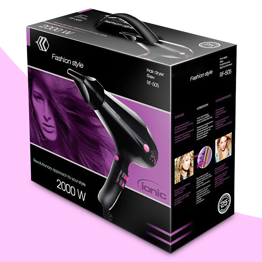 hair dryer packaging