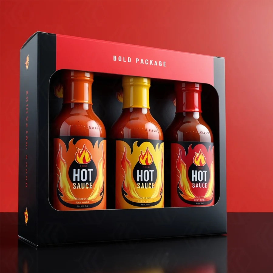 hot sauce bottle boxes