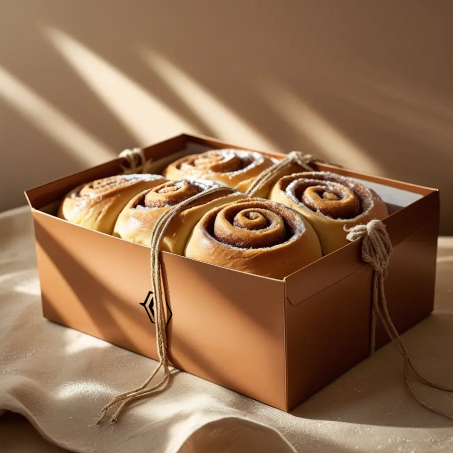 cinnamon bun packaging