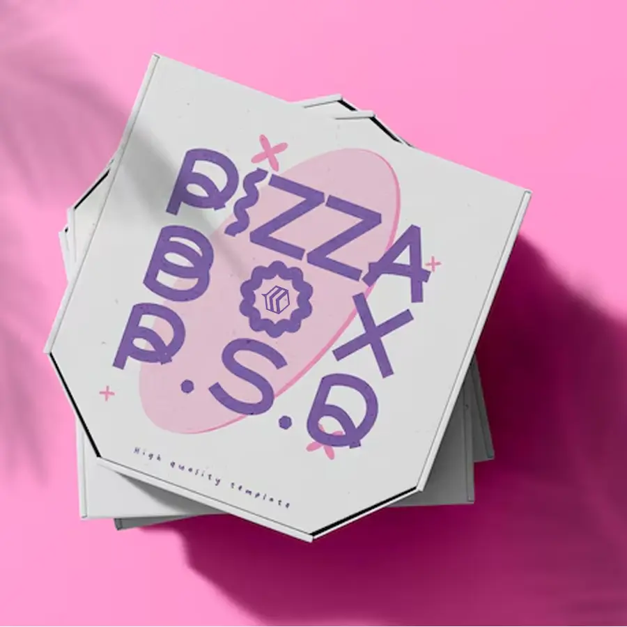 pink pizza boxes UK