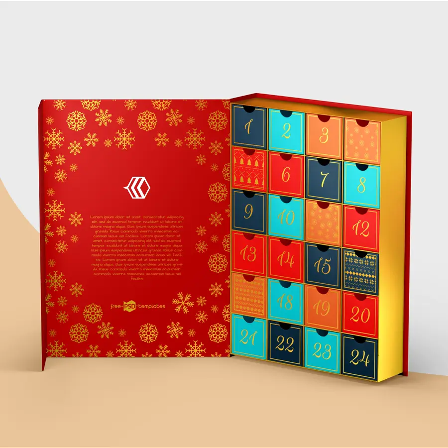 Plain Advent Calendar Boxes