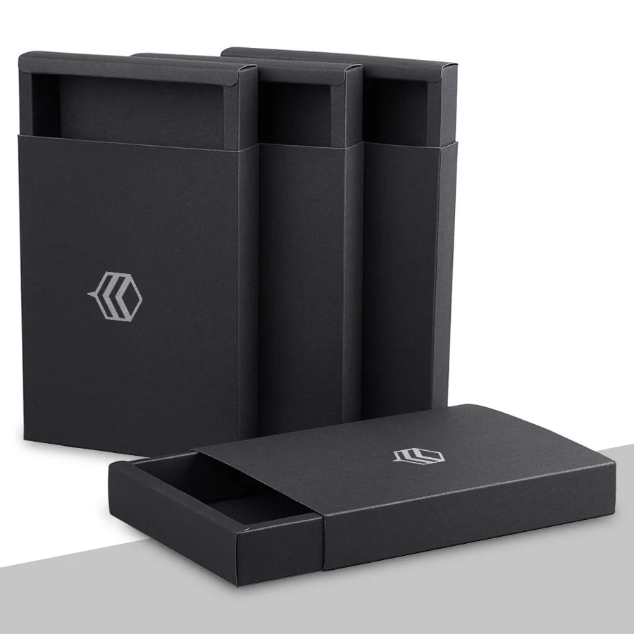 black kraft box packaging