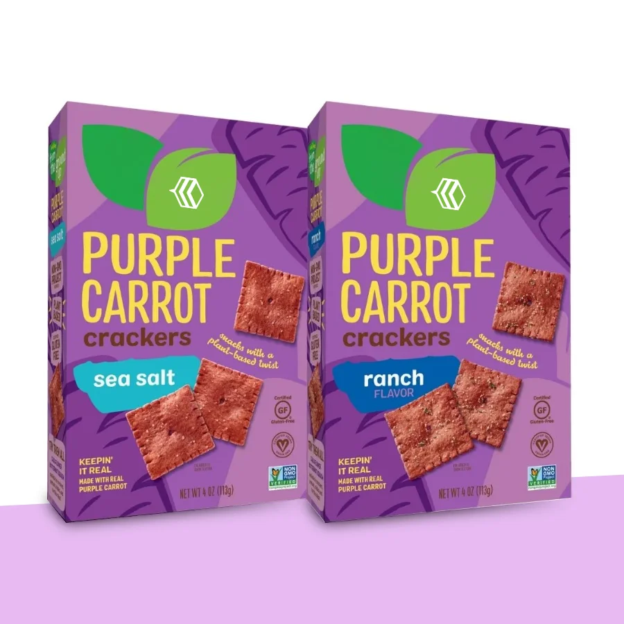 purple packaging food