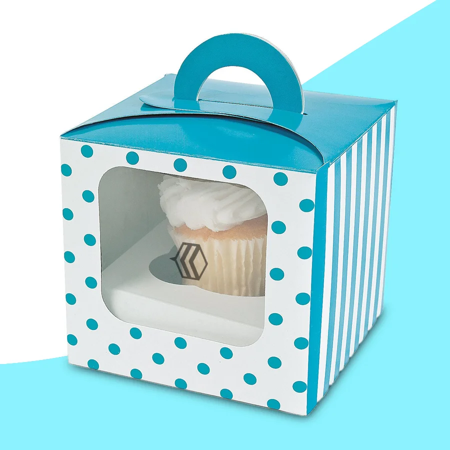 individual pastry boxes with window