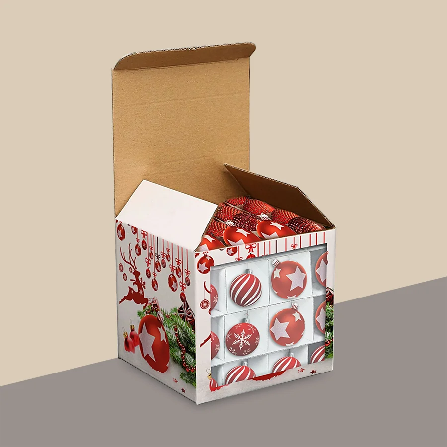 christmas ornament boxes cardboard