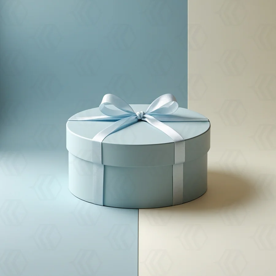 empty round present box​es