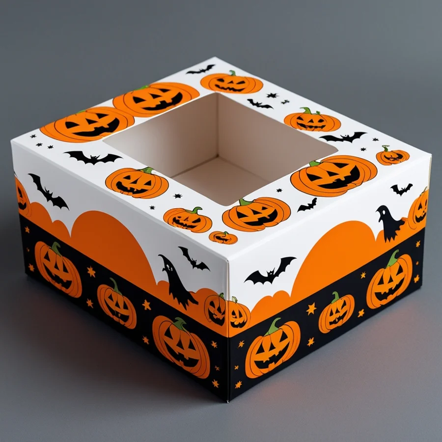 halloween cake boxes with window