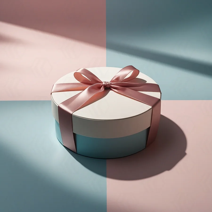 handmade round​ present boxes