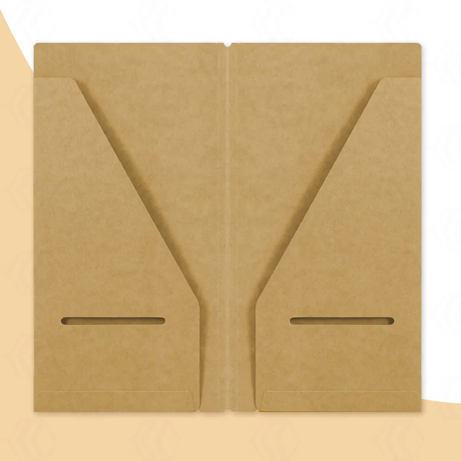 kraft folders with pockets